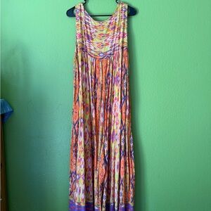 Easel Multicolor Patterned Maxi romper